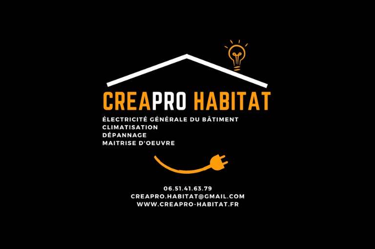 Présentation de Creapro Habitat, à Béligneux (01360 sur La Côtière). Electricité générale du bâtiment, climatisation, dépannage et maîtrise d’œuvre.
